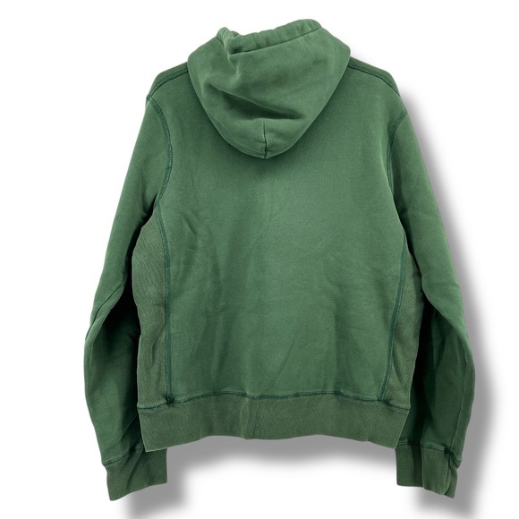 Vintage Abercrombie & Fitch Shamrocks Hoodie Green Gold Medium Y2K Irish Graphic - Picture 2 of 5